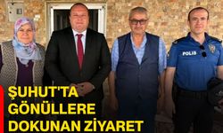 Şuhut'ta gönüllere dokunan ziyaret