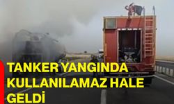 Tanker yangında kullanılamaz hale geldi