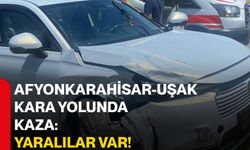 Afyonkarahisar-Uşak kara yolunda kaza: Yaralılar var!