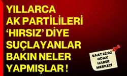 YILLARCA AK PARTİLİLERİ  ‘HIRSIZ’ DİYE SUÇLAYANLAR  BAKIN NELER YAPMIŞLAR !