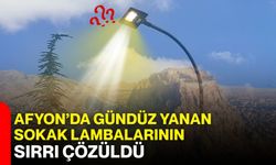 Afyon’da gündüz yanan sokak lambalarının sırrı çözüldü