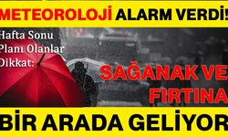 Meteoroloji alarm verdi! Hafta sonu planı olanlar dikkat: Sağanak ve fırtına bir arada geliyor
