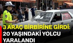 3 araç birbirine girdi: 20 yaşındaki yolcu yaralandı