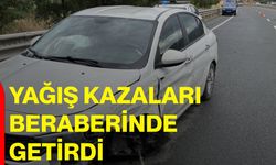Yağış kazaları beraberinde getirdi