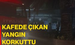 Kafede çıkan yangın korkuttu