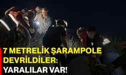 7 metrelik şarampole devrildiler: Yaralılar var!