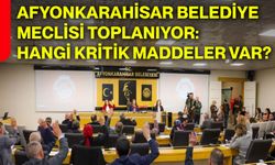 Afyonkarahisar Belediye Meclisi toplanıyor: Hangi kritik maddeler var?