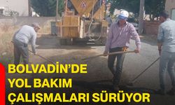 Bolvadin’de yol bakım çalışmaları sürüyor