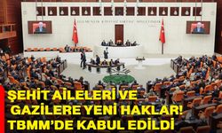 Şehit Aileleri Ve Gazilere Yeni Haklar! TBMM ’de Kabul Edildi