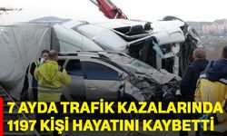 7 ayda trafik kazalarında 1197 kişi hayatını kaybetti