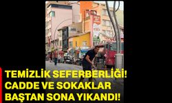 Sandıklı'da temizlik seferberliği! Cadde ve sokaklar baştan sona yıkandı
