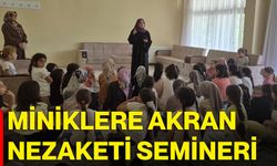 Miniklere akran nezaketi semineri