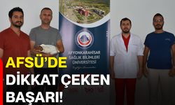 AFSÜ’de dikkat çeken başarı!