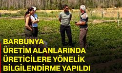 Barbunya üretim alanlarında üreticilere yönelik bilgilendirme yapıldı