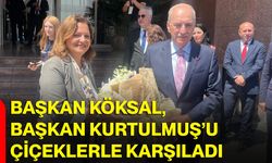 Başkan Köksal, Başkan Kurtulmuş’u çiçeklerle karşıladı