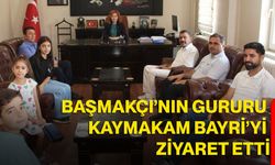 Başmakçı’nın gururu Kaymakam Bayri’yi ziyaret etti