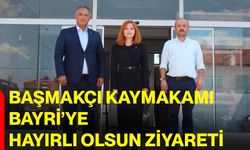 Başmakçı Kaymakamı Bayri’ye hayırlı olsun ziyareti