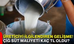 Üreticiyi ilgilendiren gelişme! Çiğ süt maliyeti kaç TL oldu?