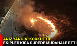 Anız yangını korkuttu! Ekipler kısa sürede müdahale etti