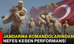 Jandarma komandolarından nefes kesen performans!
