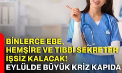 Binlerce ebe, hemşire ve tıbbi sekreter işsiz kalacak! Eylülde büyük kriz kapıda