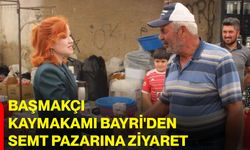 Başmakçı Kaymakamı Bayri'den semt pazarına ziyaret