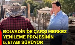 Bolvadin’de Çarşı Merkez yenileme projesinin 5. etabı sürüyor