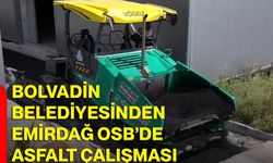 Bolvadin Belediyesinden Emirdağ OSB’de asfalt çalışması