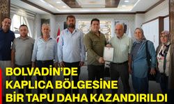 Bolvadin’de kaplıca bölgesine bir tapu daha kazandırıldı
