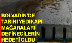 Bolvadin’de tarihi Yedikapı Mağaraları definecilerin hedefi oldu