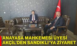 Anayasa Mahkemesi Üyesi Akçil'den Sandıklı Kaymakamlığına ziyaret