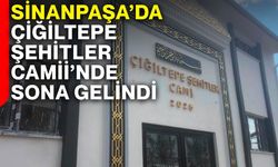 Sinanpaşa’da Çiğiltepe Şehitler Camii’nde sona gelindi