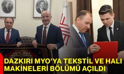 Dazkırı MYO’ya tekstil ve halı makineleri bölümü açıldı