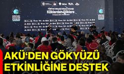 AKÜ‘den gökyüzü  etkinliğine destek