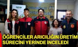 Öğrenciler arıcılığın üretim sürecini yerinde inceledi