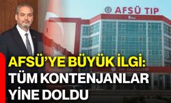 AFSÜ’ye büyük ilgi: Tüm kontenjanlar yine doldu