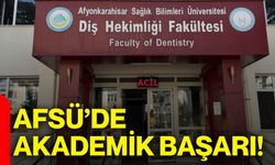 AFSÜ'de akademik başarı!