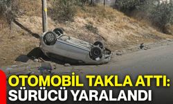 Otomobil takla attı: Sürücü yaralandı
