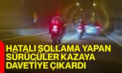 Hatalı sollama yapan sürücüler kazaya davetiye çıkardı