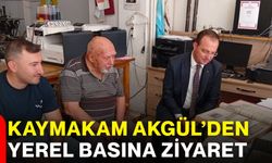 Kaymakam Akgül’den yerel basına ziyaret