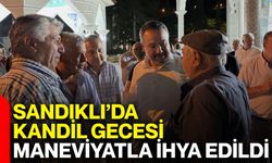 Sandıklı’da Kandil Gecesi maneviyatla ihya edildi