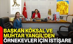 Başkan Köksal ve Muhtar Yangil’den Örnekevler için istişare