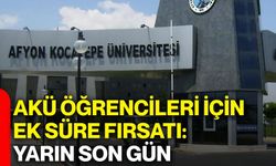 AKÜ öğrencileri için ek süre fırsatı: Yarın son gün