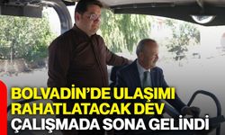 Bolvadin’de ulaşımı rahatlatacak dev çalışmada sona gelindi