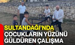 Sultandağı’nda çocukların yüzünü güldüren çalışma