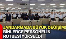 Jandarmada büyük değişim! Binlerce personelin rütbesi yükseldi