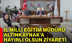 İl Milli Eğitim Müdürü Altınkaynak’a hayırlı olsun ziyareti
