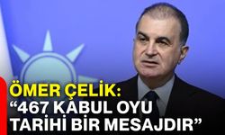 Ömer Çelik: “467 kabul oyu tarihi bir mesajdır”