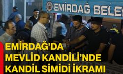 Emirdağ’da Mevlid Kandili’nde kandil simidi ikramı