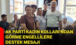 AK Parti Kadın Kolları’ndan görme engellilere destek mesajı
